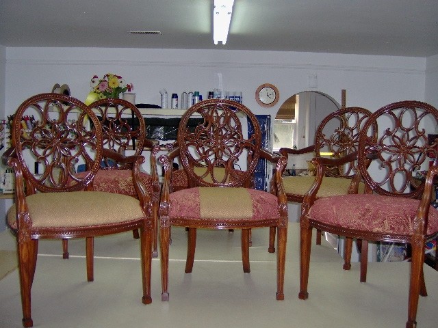 Dining Room Chair Upholstery Spaces Traditional with Boat Upholstery Canvas Cushions
