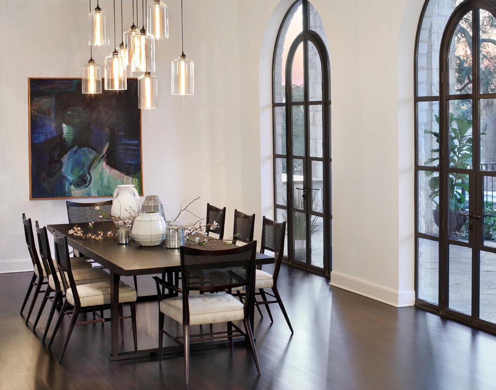 Dining Room Light Fixture Dining Room Contemporary with Arched Glass Door Arched