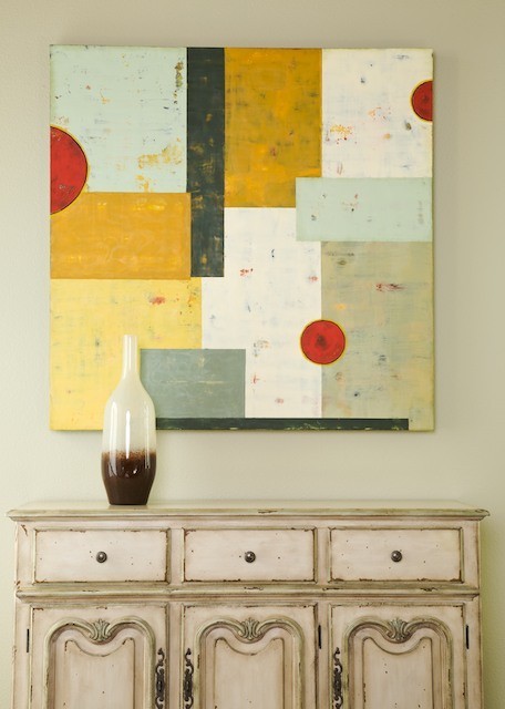 Distressed Console Table Living Room Eclectic with All American All American