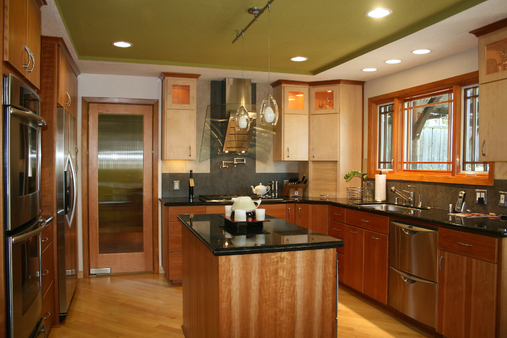 Distressed Dining Table Kitchen Contemporary with None 
