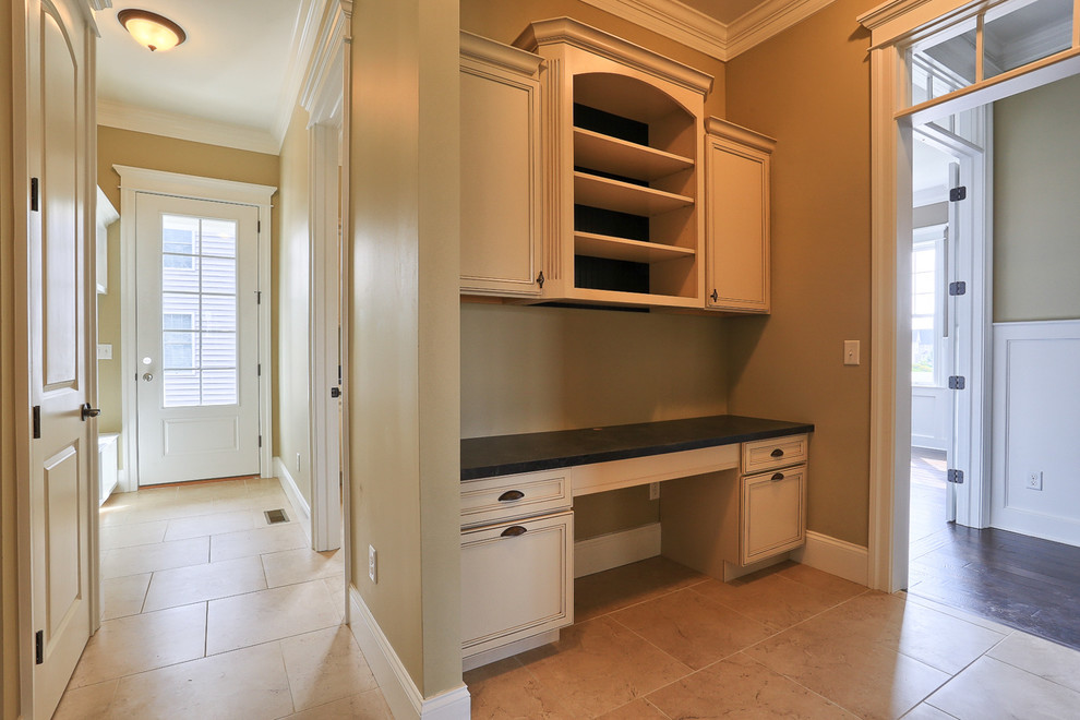 Distressed Wood Desk Home Office Beach with None 