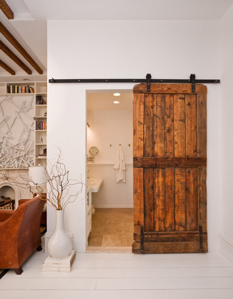 Diy Barn Door Bathroom Rustic with None 