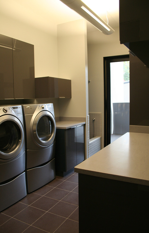 Dog Wash Stations Laundry Room Modern with Architect Austin Builder Green