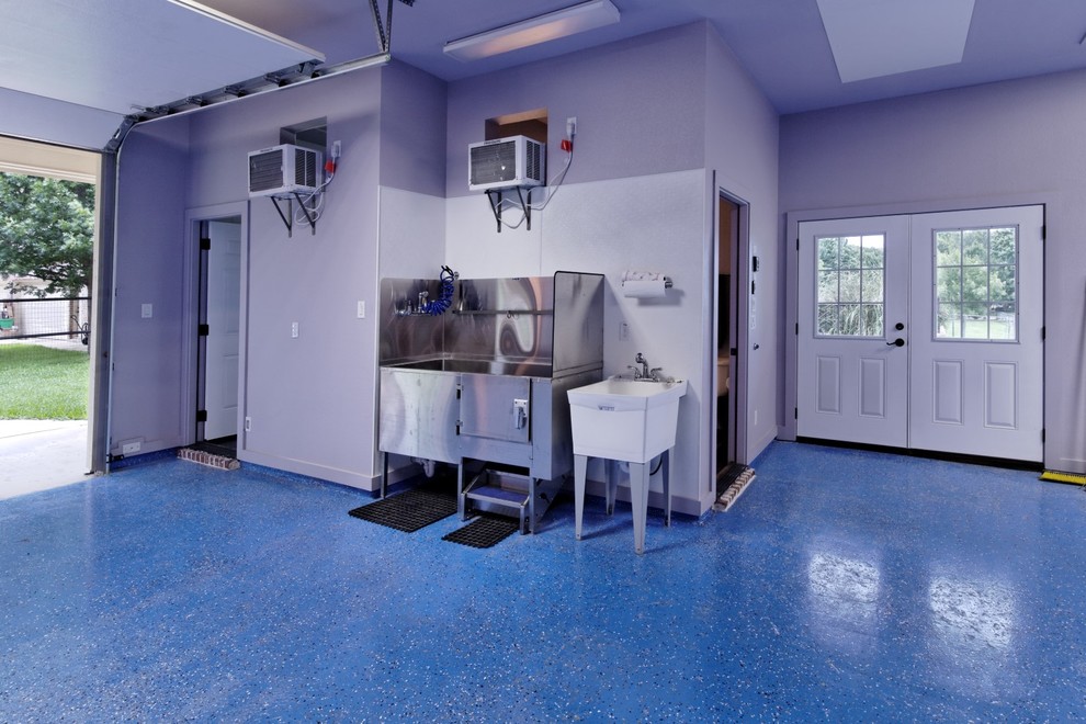 Dog Washing Stations Garage and Shed Traditional with Ac Garage Dog Apartment