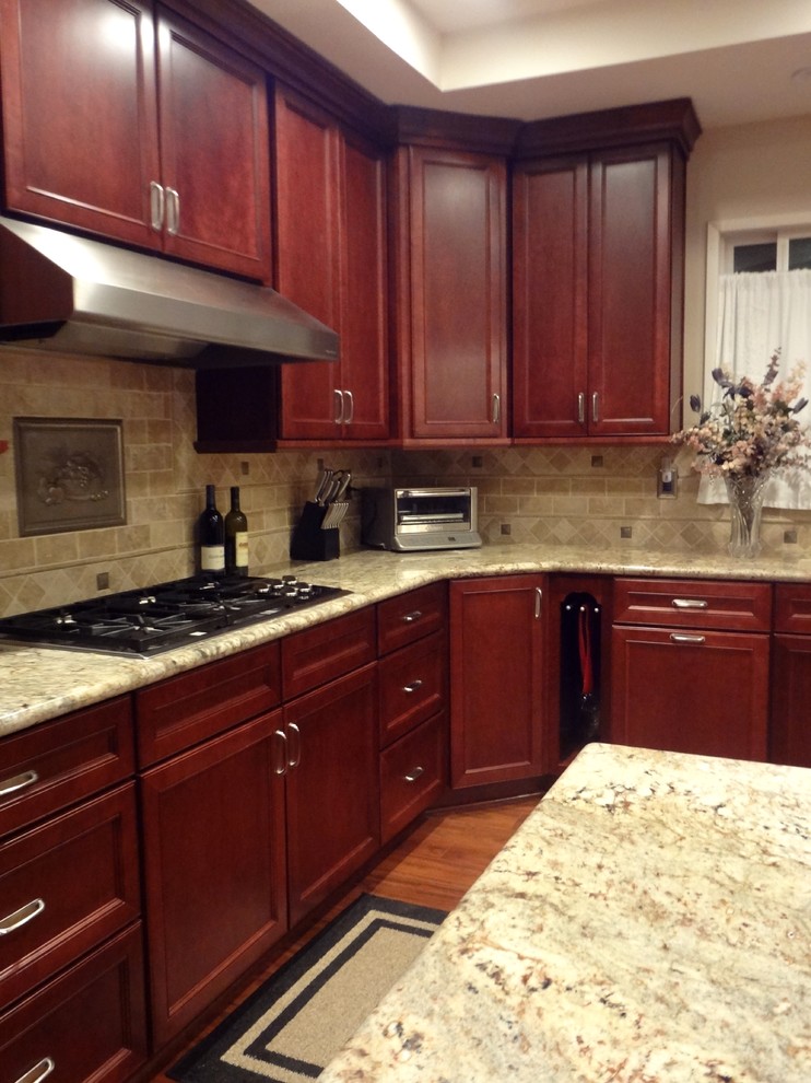Double Barn Doors Kitchen Traditional with None 