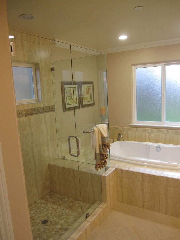 Double Vanity 60 Inch Bathroom Traditional with Contemporary Flip Home Redo
