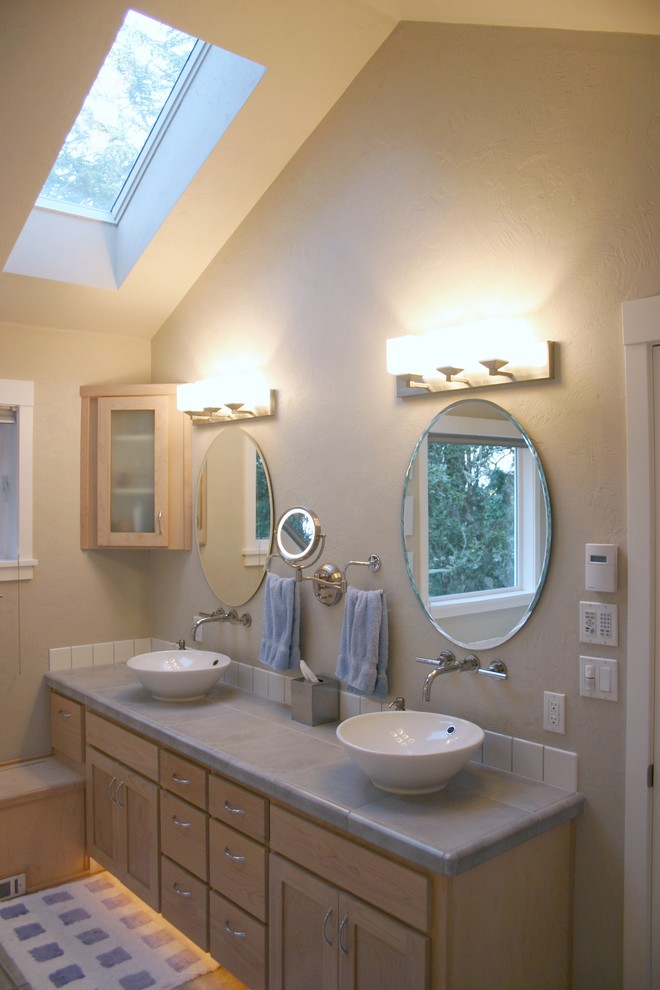 Double Vessel Sink Bathroom Modern with Basins Bath Hardware Bathroom