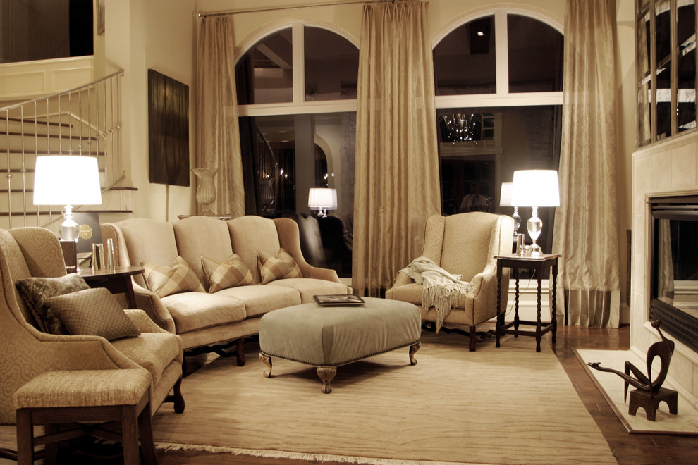Drapes for Arched Windows Living Room Traditional with Arched Windows Cream High