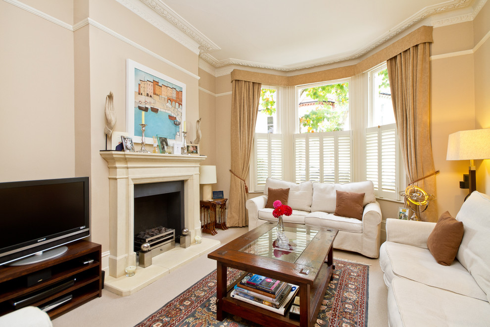 Drapes for Bay Window Living Room Contemporary with Area Rug Baseboards Bay