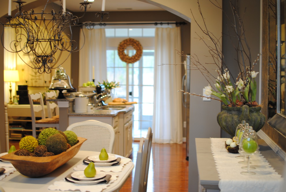 Drapes for Sliding Glass Doors Dining Room Traditional with None 