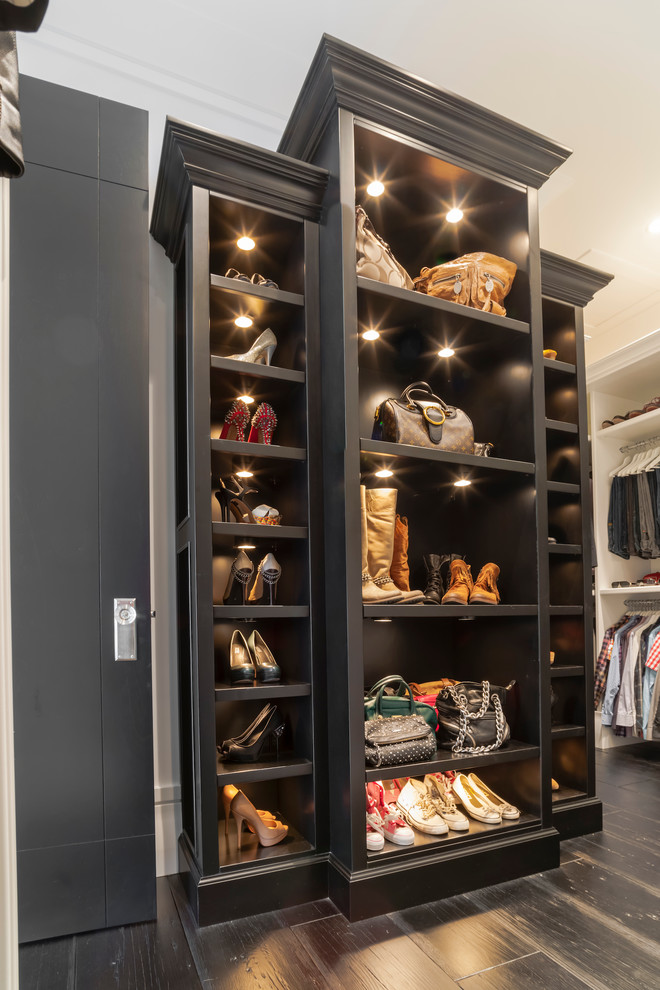 Dressing Room Lights Closet Transitional with Black Black Cubbies Black