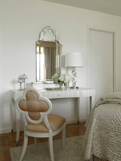 dressing table with mirror Spaces Contemporary with clover chair Coddington Design