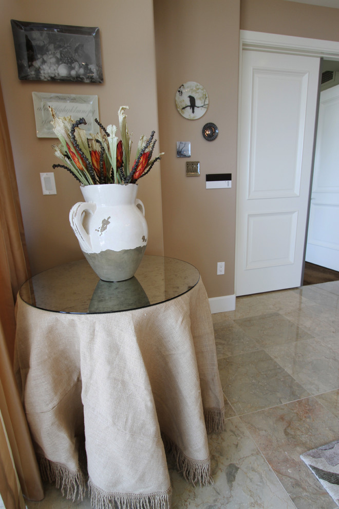 Dried Flower Arrangements Dining Room Traditional with Burlap Table Skirt Dried