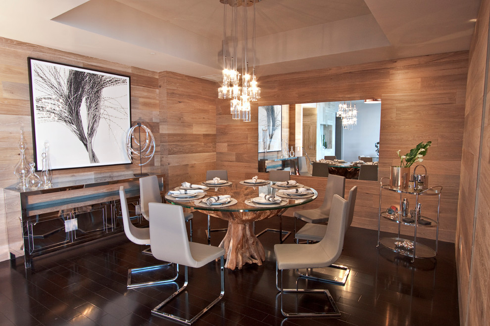Driftwood Dining Table Dining Room Contemporary with Bar Cart Beach Brown