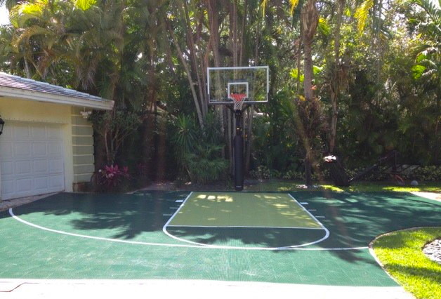 Driveway Basketball Court Home Gym with Basketball Basketball Court Driveway1