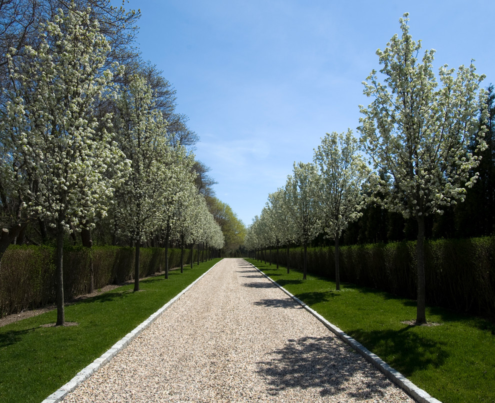Driveway Lighting Ideas Landscape Traditional with Brick Trim Bushes Driveway
