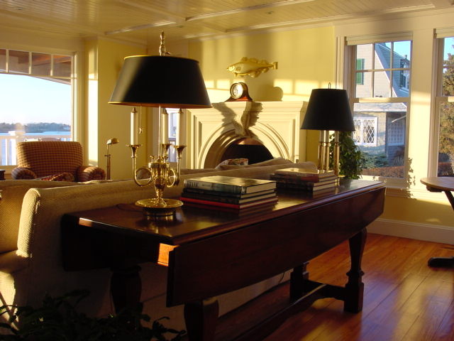 Drop Leaf Console Living Room Traditional with Classic Classic Shingle Style