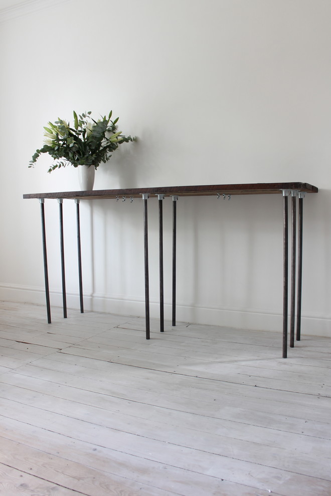 Drop Leaf Console Spaces with Bespoke Industrial Chic Scaffolding1