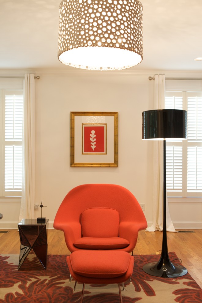 Drum Light Fixtures Living Room Contemporary with Accent Chair Baseboards Bold