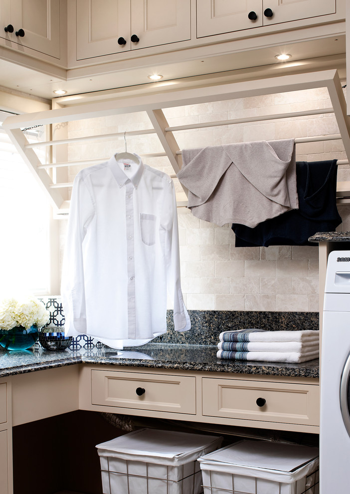 Dry Bar Furniture Laundry Room Traditional with Cabinets Drawers Hampers Pull
