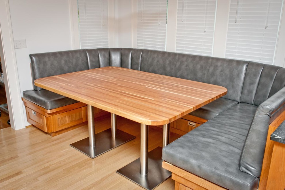 Eco Friendly Kitchen Cabinets Kitchen Contemporary with Banquette Seating Cherry Cherry3