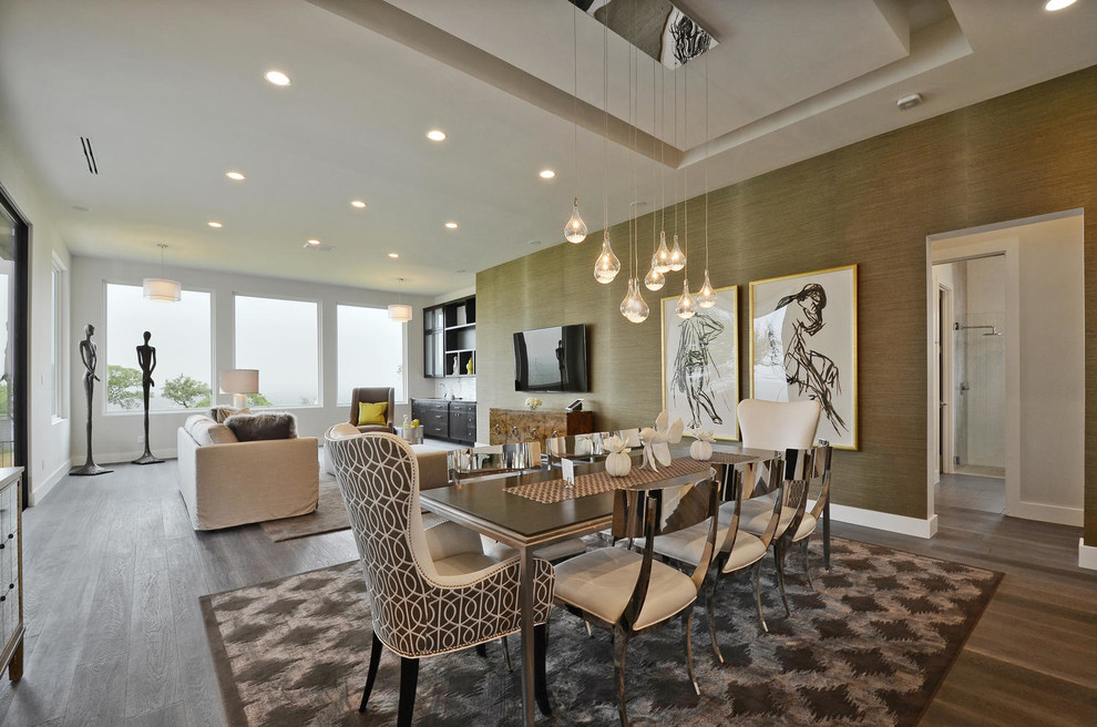 Edison Bulb Pendant Dining Room Contemporary with 10 Light Pendants On1