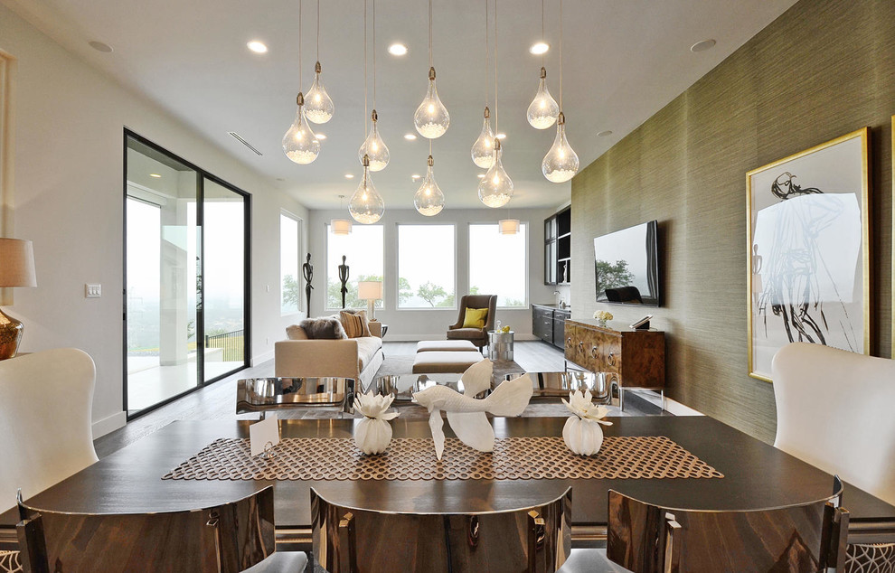 Edison Bulb Pendant Living Room Contemporary with 10 Light Pendants On