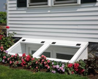 Egress Window Wells Spaces Traditional with Basement Areaway Basement Bedroom