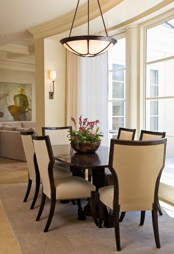 Elegant Dining Tables Dining Room Traditional with Area Rug Centerpiece Column