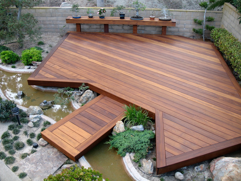 Elevated Deck Plans Deck Asian with Asian Bridge Asian Deck