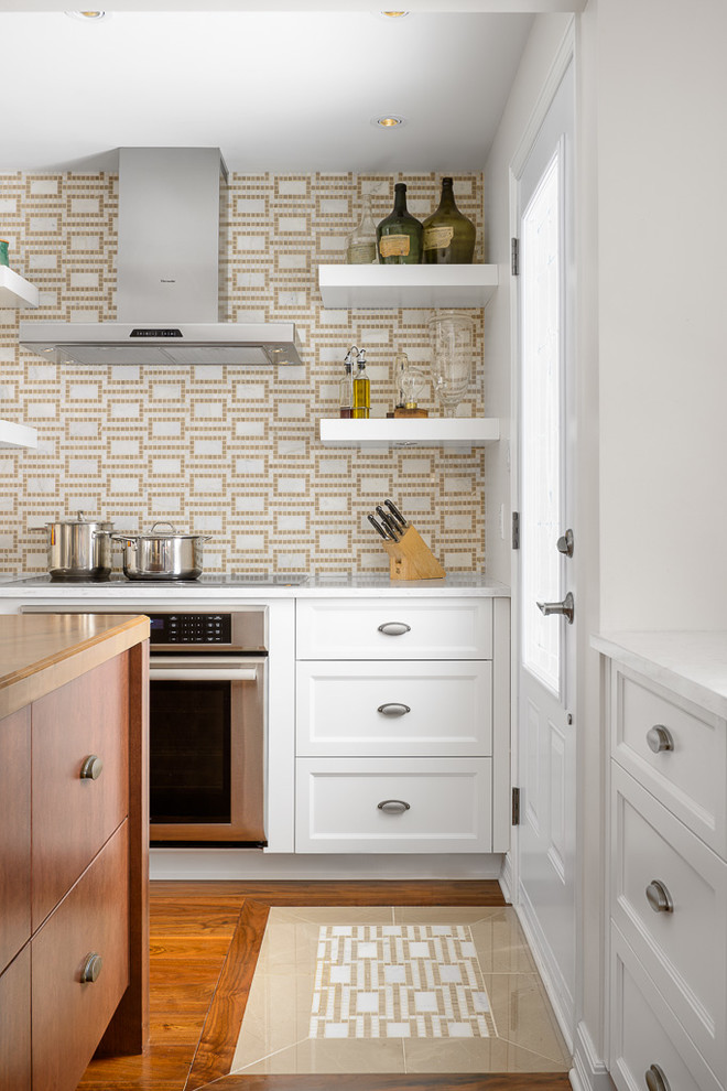 Engineered Hardwood Flooring Kitchen Transitional with Antique Patina Hardware Axor1
