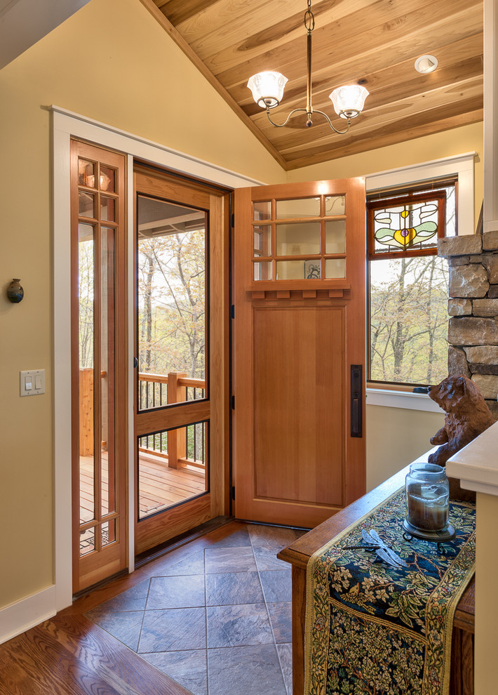 Entry Door with Sidelights Entry Craftsman with Floor Tile Mountain Contemporary