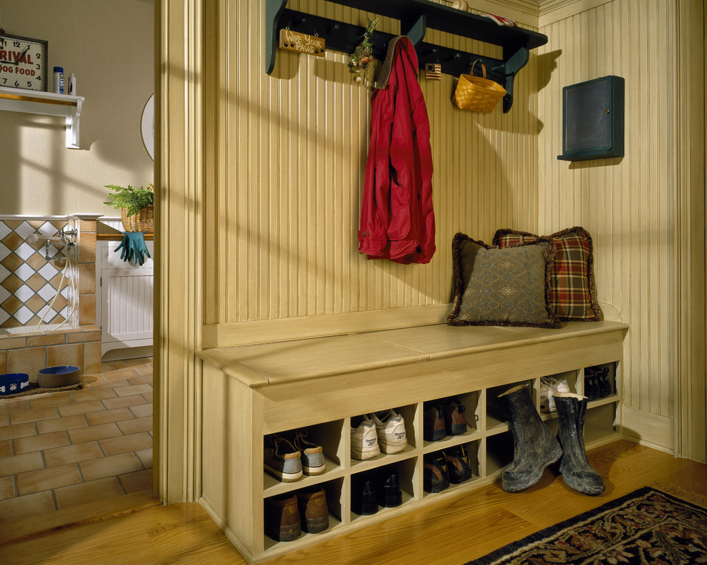 Entryway Shoe Bench Entry Traditional with Beadboard Built Ins Coat