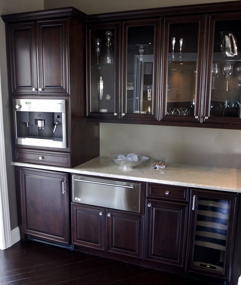 Espresso Cabinets with Granite Kitchen Traditional with Butlers Pantry Espresso Cabinets