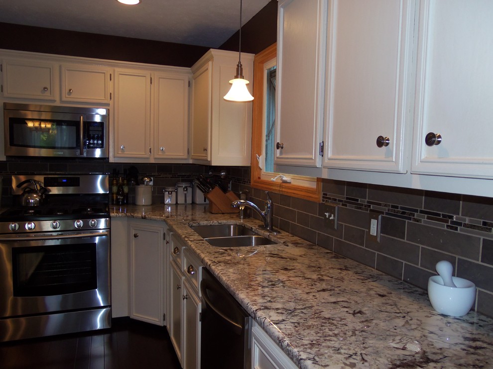 Espresso Wood Floors Kitchen Contemporary with Backsplash Espresso Wood Flooring