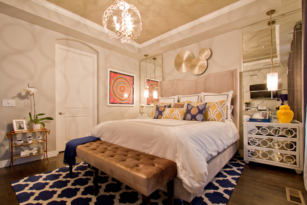 Euro Sham Covers Bedroom Contemporary with Area Rub Bench Seat
