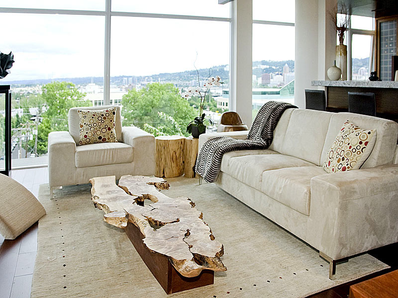 Exotic Coffee Tables Living Room Contemporary with Area Rug Faux Fur