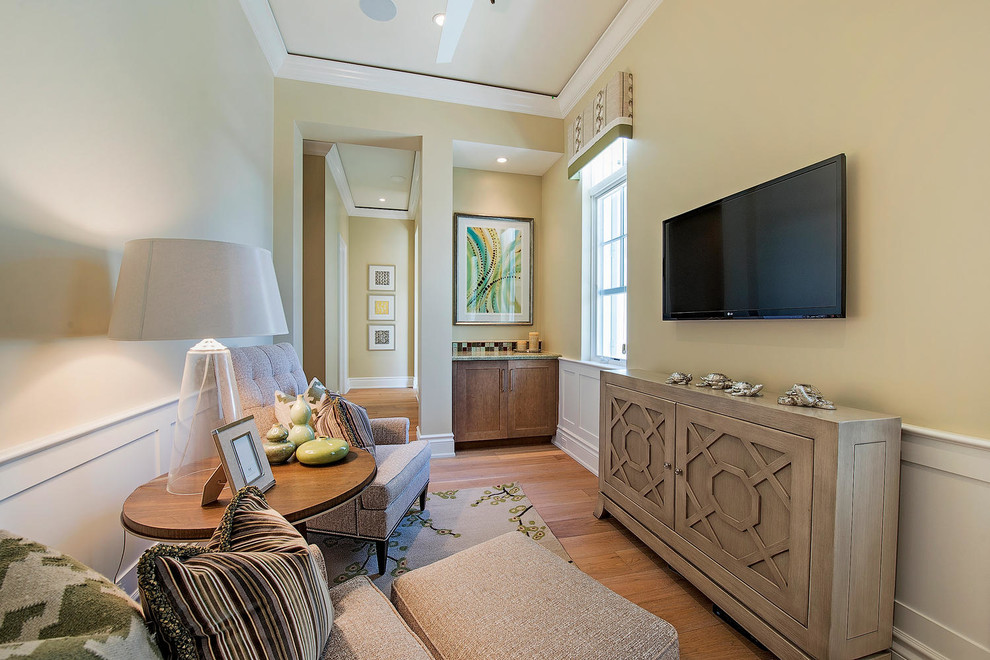 Expandable Console Table Family Room Transitional with Area Rug Built In