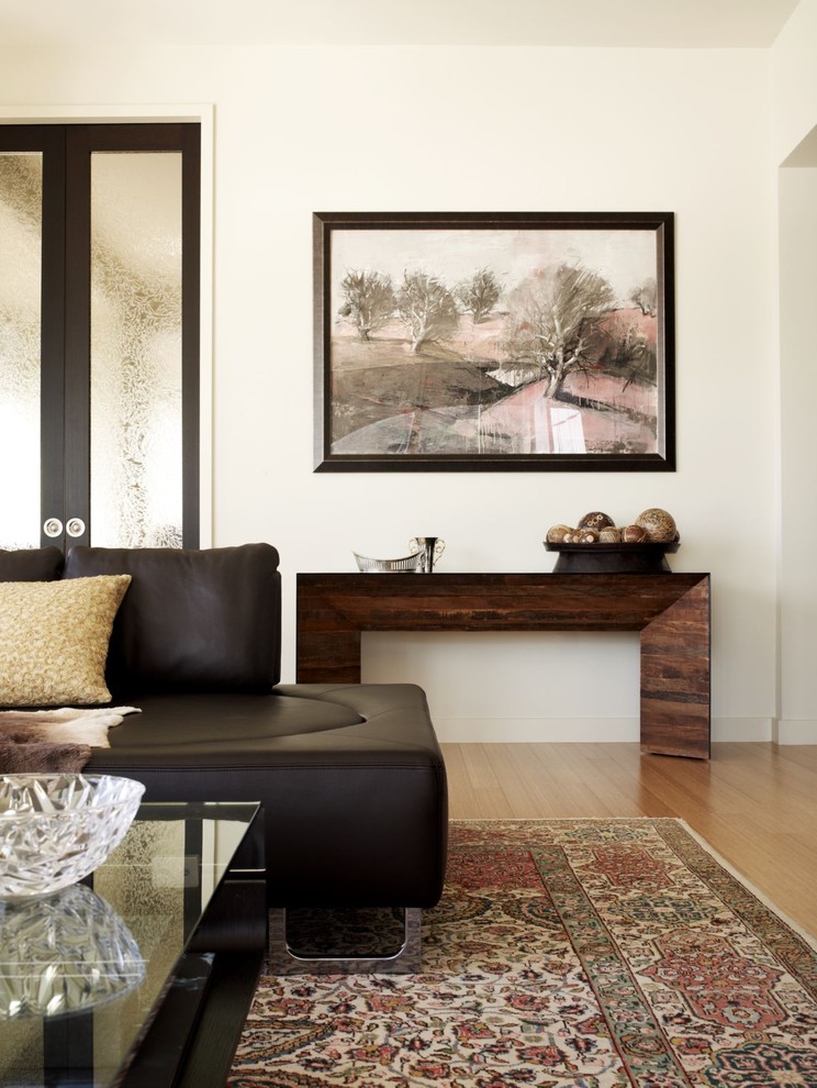 Expandable Console Table Living Room Contemporary with Area Rug Artwork Console