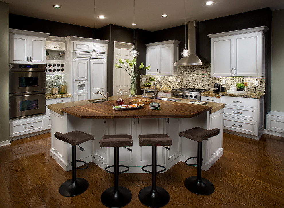 Fabric and Leather Sofa Kitchen Traditional with Classic Kitchen Dewils Gray
