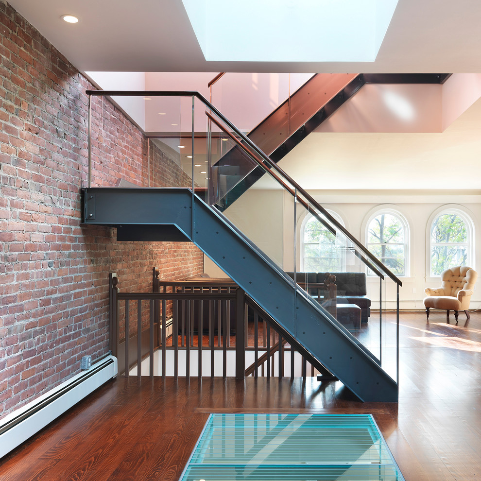 Fake Brick Wall Staircase Modern with Brick Wall Cool Stair