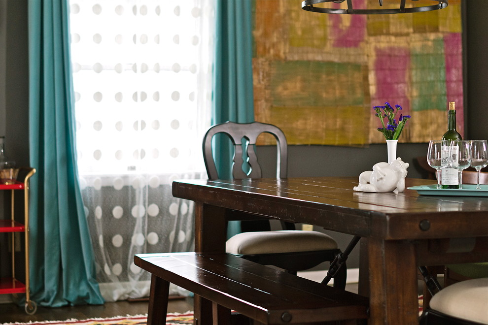 Farm Dining Room Tables Dining Room Eclectic with African Mat Canvas Wall