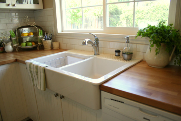 Farm Sink Ikea Kitchen Traditional with None 1