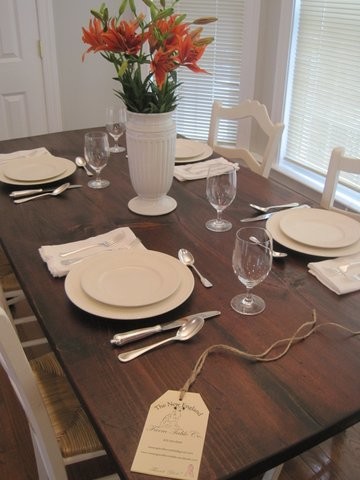 Farm Table Dining Room Dining Room Traditional with Custom Custom Farm Table1