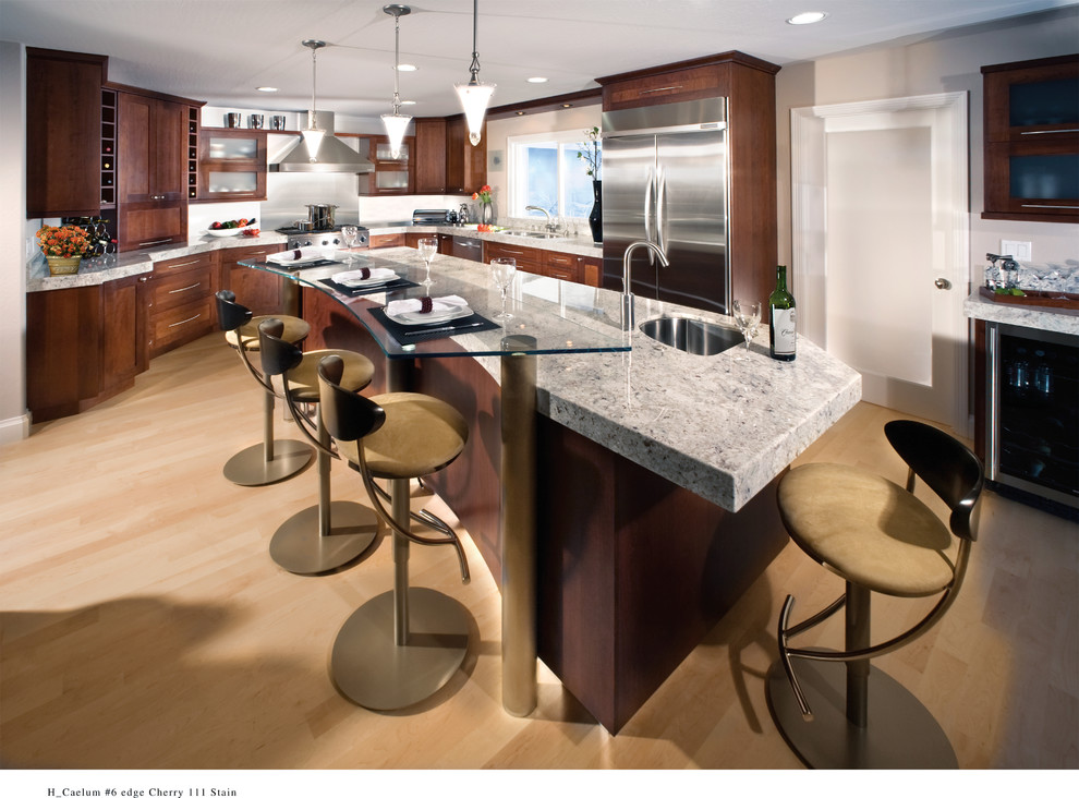 Farmhouse Bar Stools Kitchen Contemporary with Cherry Dewils Floating Bar