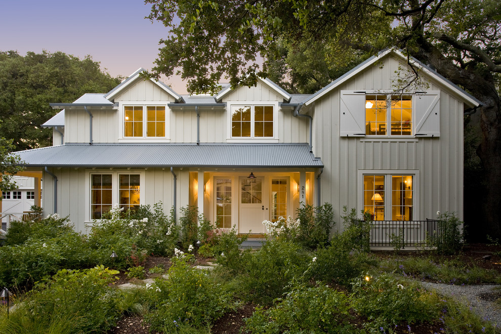 Farmhouse Front Door Exterior Farmhouse with Agrarian Batten and Board