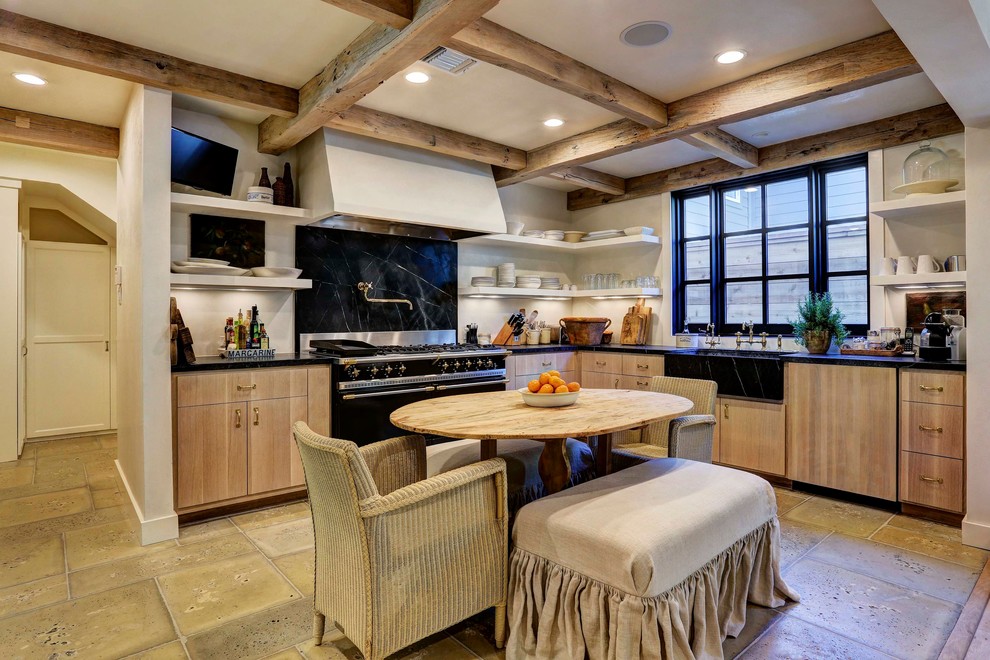 Farmhouse Kitchen Table Kitchen Farmhouse with Eat in Exposed Wood