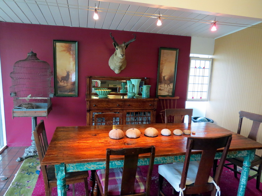 Farmhouse Table Chairs Dining Room Midcentury with None 