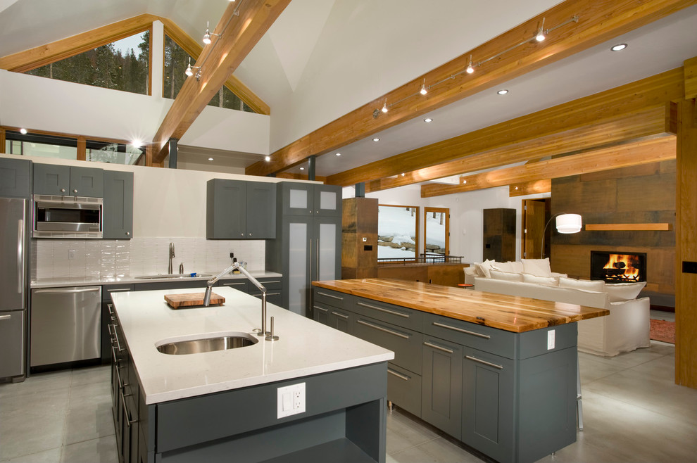 Faux Ceiling Beams Kitchen Contemporary with Breckenridge Ceiling Lighting Contemporary