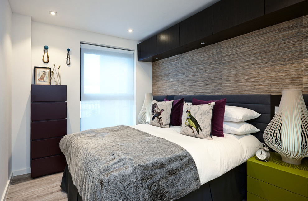 Faux Fur Rug Bedroom Contemporary with Bed Cushions Bedroom Drawers